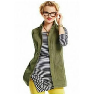 CAbi Boat Striped Asymmetrical Long Sleeve Tee Blouse Style 5064